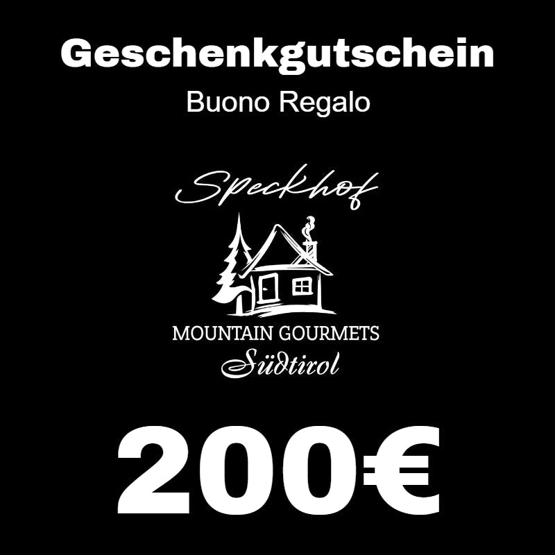 Geschenkgutschein für Südtiroler Spezialitäten - Speckhof