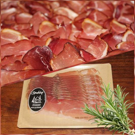 Mountain Gourmets Speck geschnitten - Speckhof